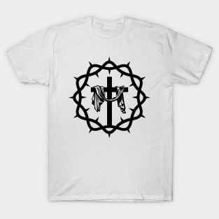 The crown of thorns and the cross of Jesus T-Shirt